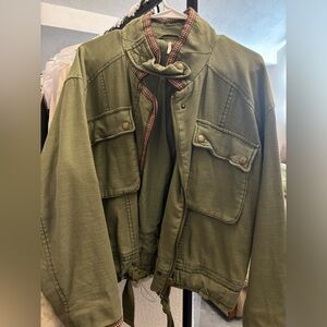 Free people green jacket size XS